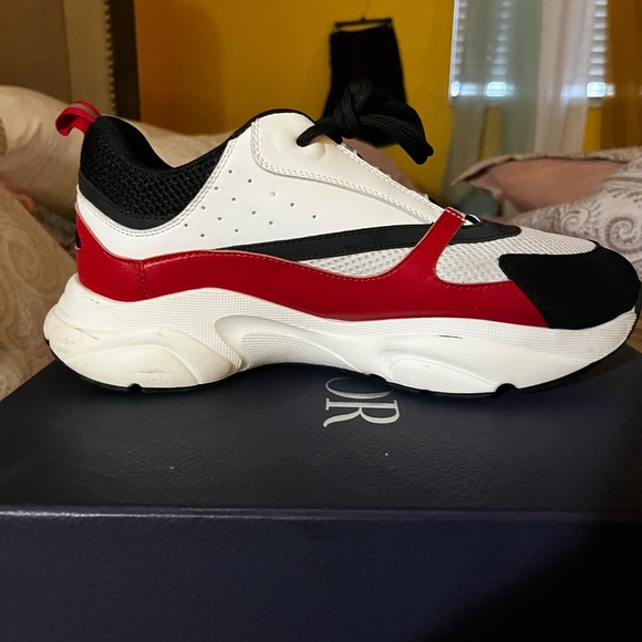 Dior b22 sneakers Red White and Black 100% authentic, comes with box!! - Picture 6 of 9